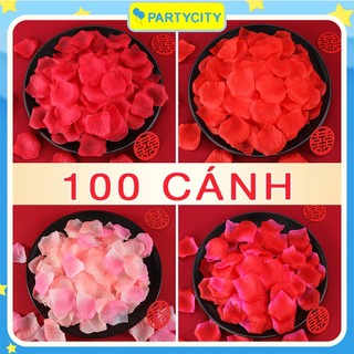 Set 100 Cánh Hoa Hồng Lụa Giả Trang Trí Phòng Cưới, Tân Hôn, Cầu Hôn,...