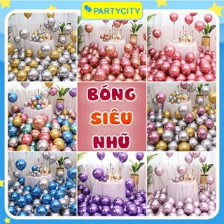 Set 50 Bóng Bay Siêu Nhũ , Bong Bóng Trang Trí Sinh Nhật , Phòng Cưới , Sự Kiện Decor