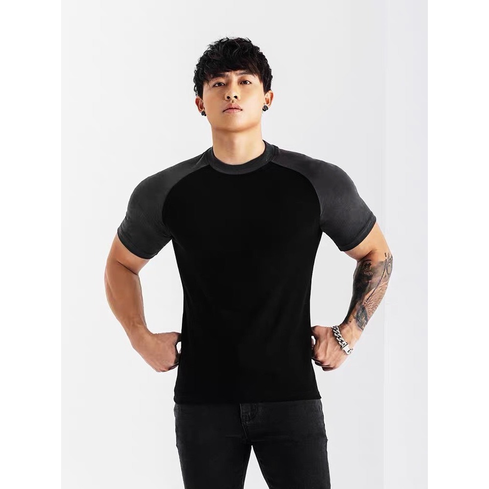 Áo Thun Body Phối Tương Phản - Chất Liệu Cotton Thoáng Mát
