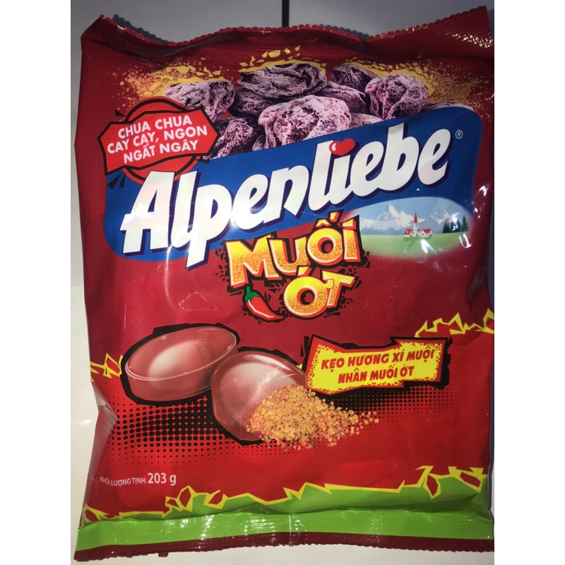 Kẹo Alpenliebe hương xí muội nhân muối ớt túi 84g