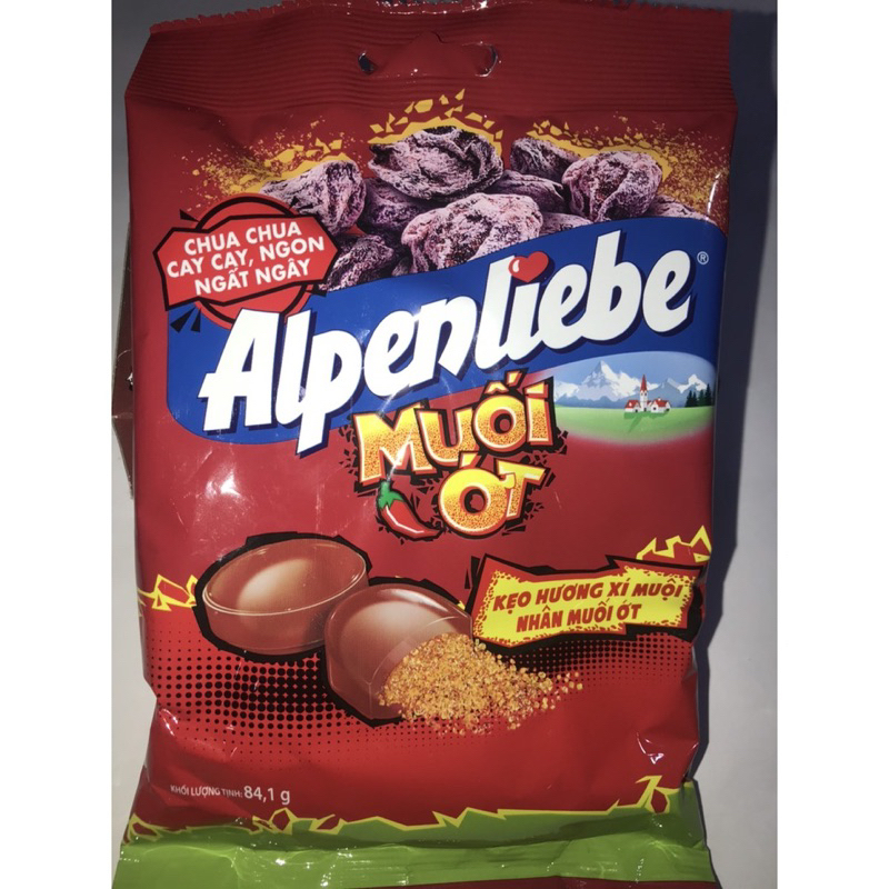 Kẹo Alpenliebe hương xí muội nhân muối ớt túi 84g