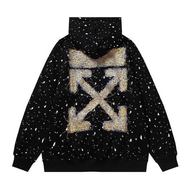 Áo Hoodie O.ff- vảy sơn toàn thân áo nỉ nam nữ có bo chun cực đẹp Hottrend 2023