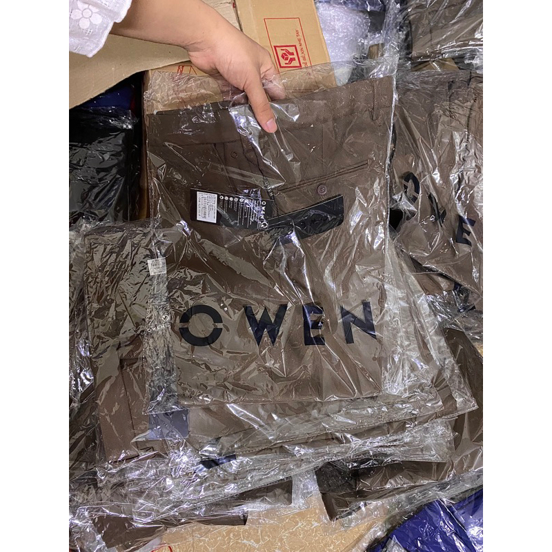 Quần Âu Owen chính hãng QRT91254-DBR