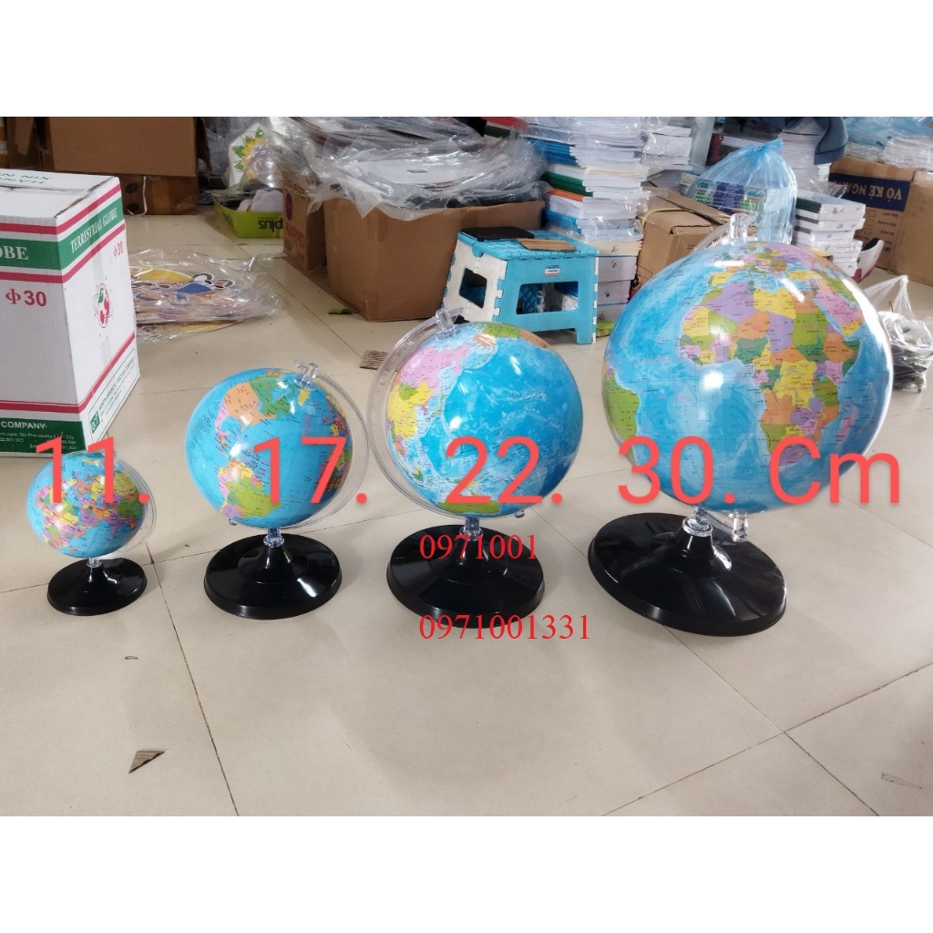 Mô hình quả cầu 22 phiên bản tiếng anh và tiếng việt