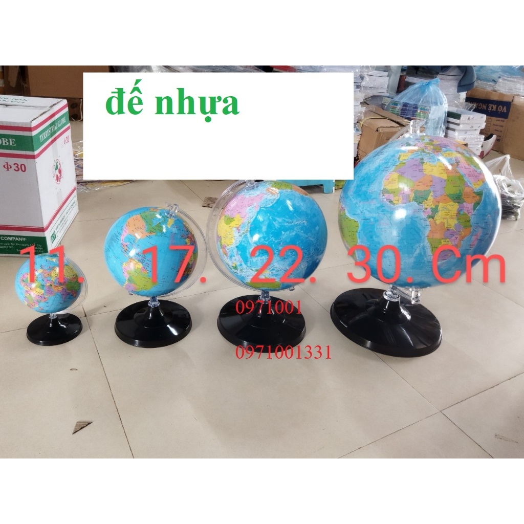Mô hình quả cầu 22 phiên bản tiếng anh và tiếng việt