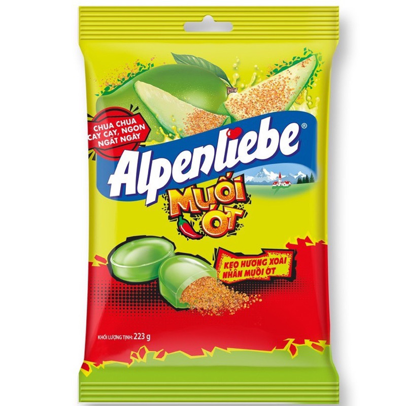 Kẹo Alpenliebe hương xoài nhân muối ớt túi 84g
