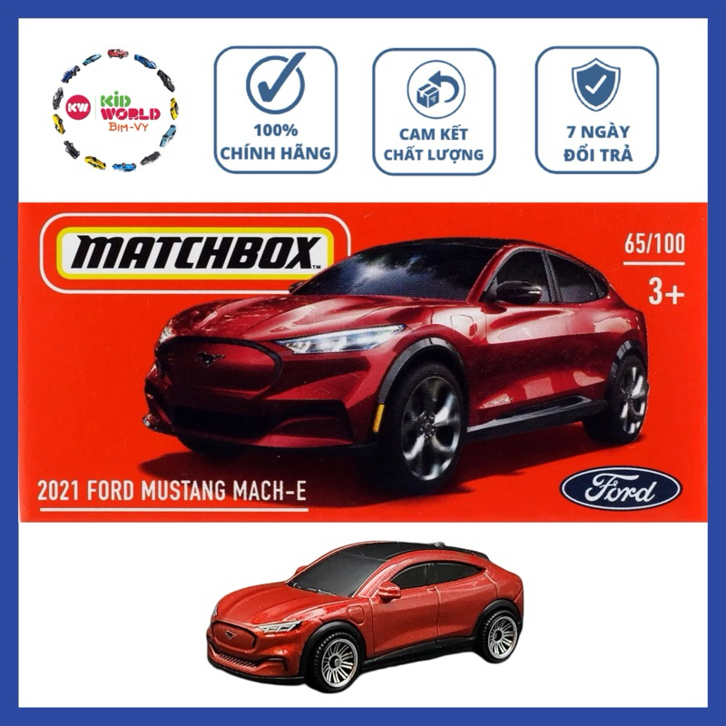 Xe mô hình Matchbox Box 2021 Ford Mustang Mach-E 65/100.