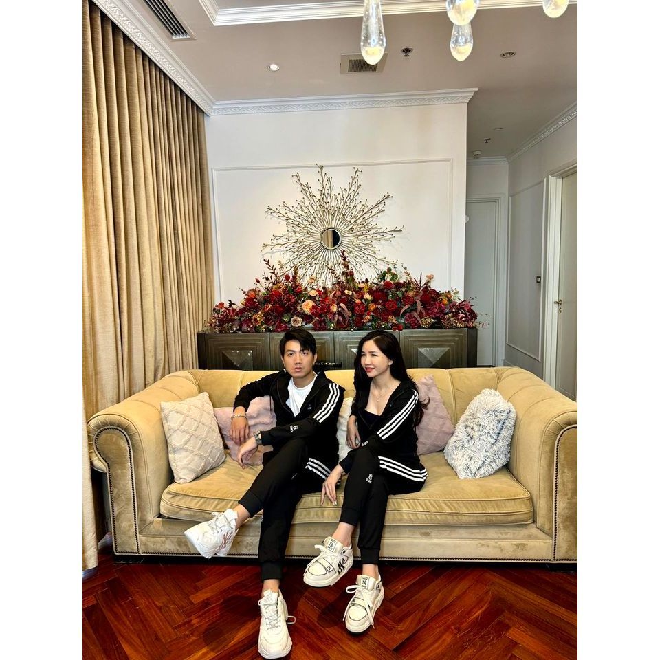 Bộ đồ nỉ umi nam GUNO 23DBNA09 sọc nửa logo, set thể thao thu đông thời trang hàng thethao.vnxk BHMG1