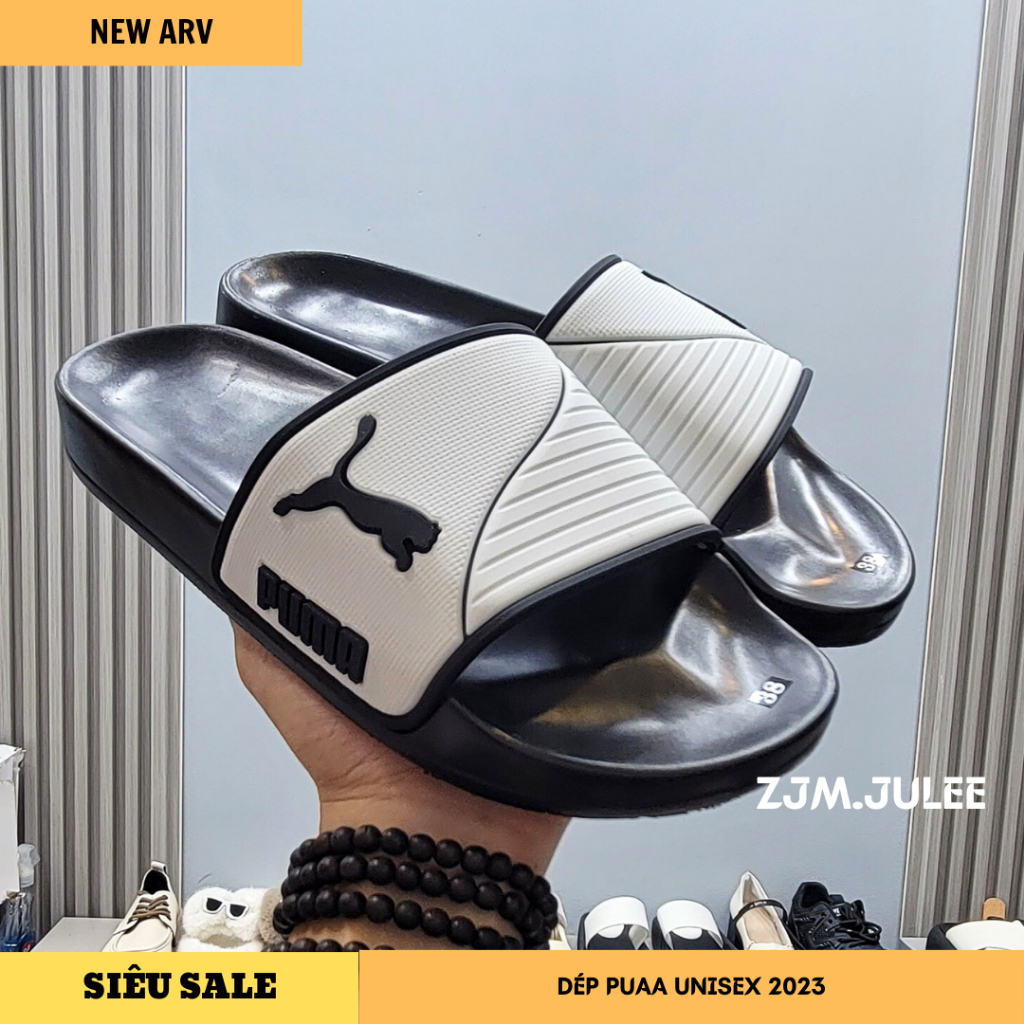Dép nam nữ PUAA quai dày 3D cao cấp - dép quai ngang siêu nhẹ chống nước 2023