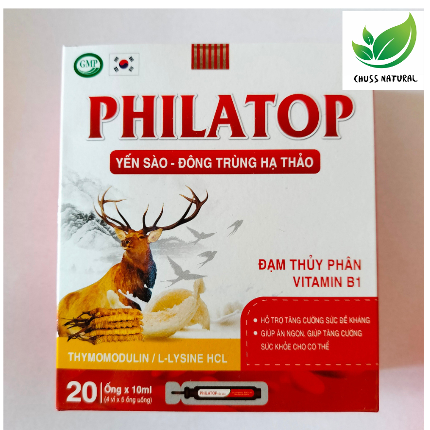 Yến Sào Philatop  - Đông Trùng Hạ Thảo - Đạm Thủy Phân B1