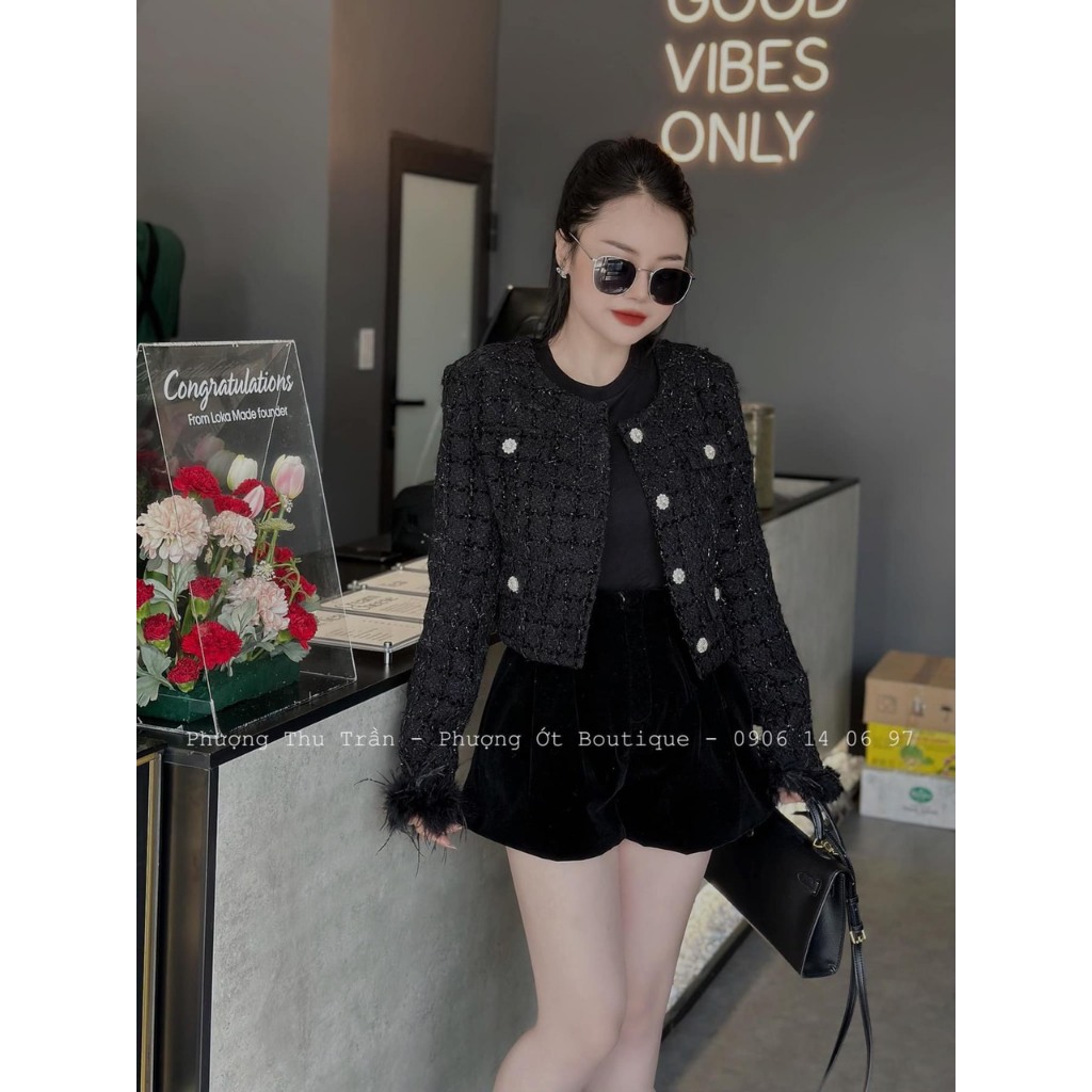 Áo khoác dạ tay lông chuẩn mẫu siêu hót luôn chuẩn chất dạ mẫu mặc T11