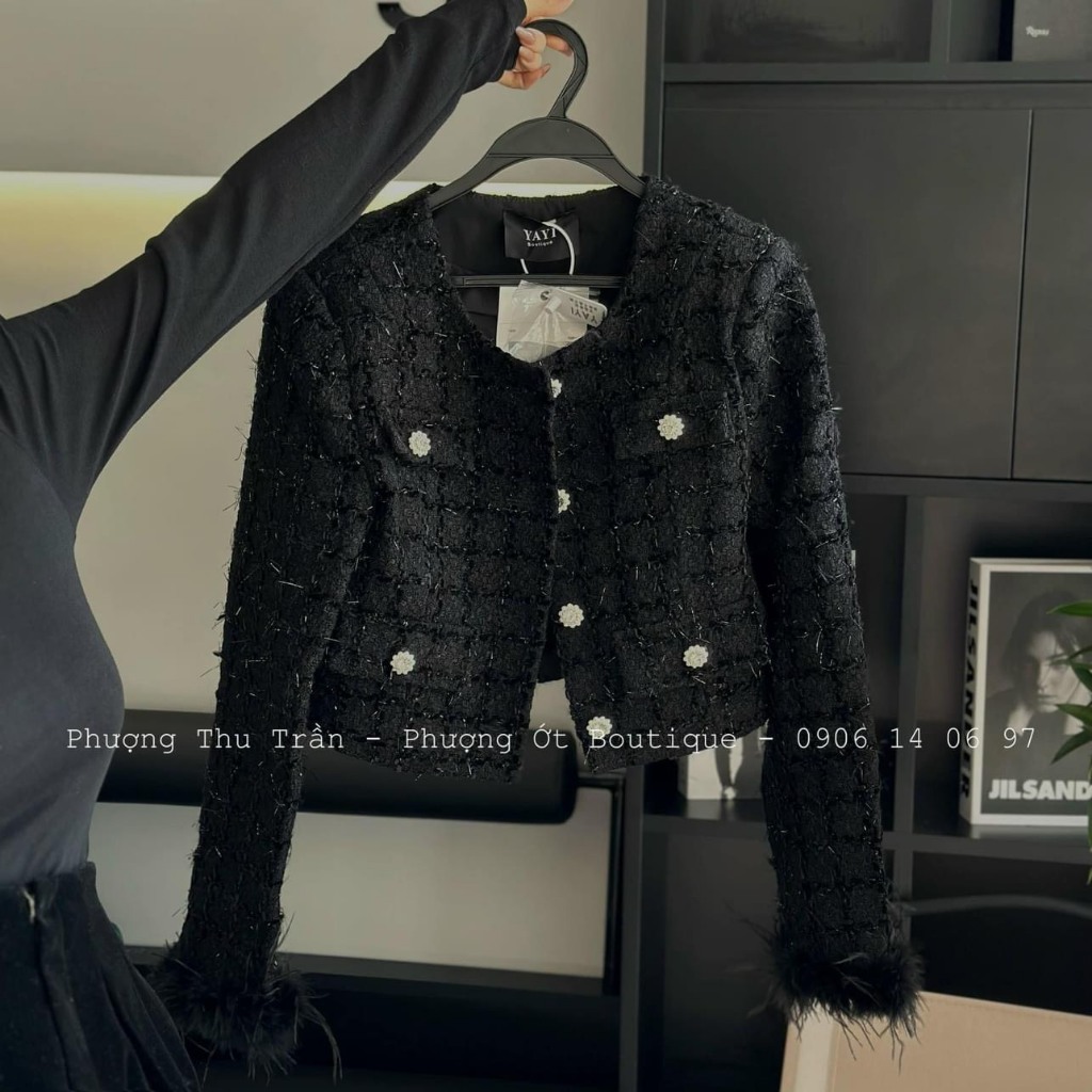 Áo khoác dạ tay lông chuẩn mẫu siêu hót luôn chuẩn chất dạ mẫu mặc T11