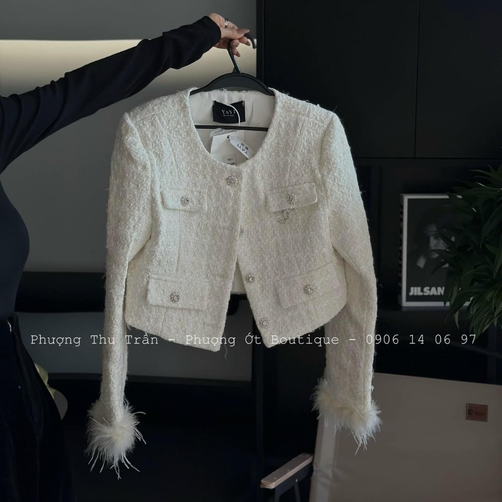 Áo khoác dạ tay lông chuẩn mẫu siêu hót luôn chuẩn chất dạ mẫu mặc T11