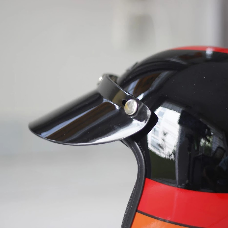 Lưỡi trai gắn mũ bảo hiểm nửa đầu và mũ 3/4 che nắng che mưa