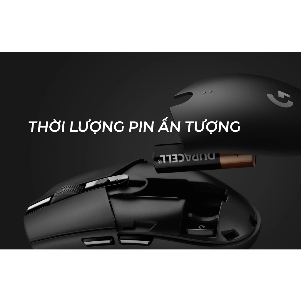 Chuột gaming không dây Logitech G304 Đen / Trắng - 6 nút lập trình