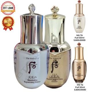 [ Sale Lỗ Thanh Lý ] Combo 5 Chai Tinh chất Whoo tái sinh trắng da trẻ hóa làn da  Radiant Regenerating 8ml