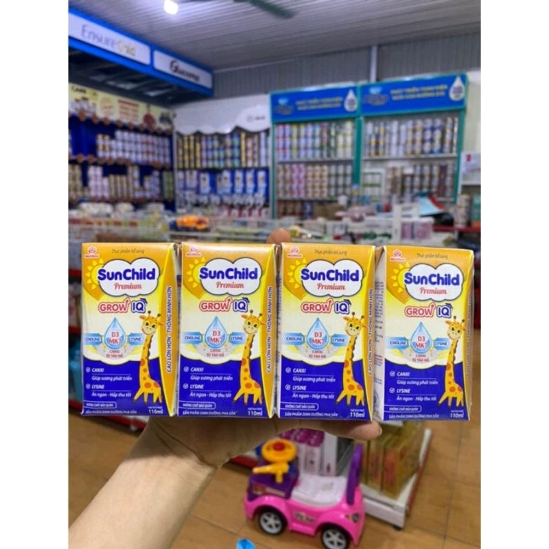 Sữa Pha Sẵn Sunchild Premium Grow IQ Thùng 48 hộp * 110ml