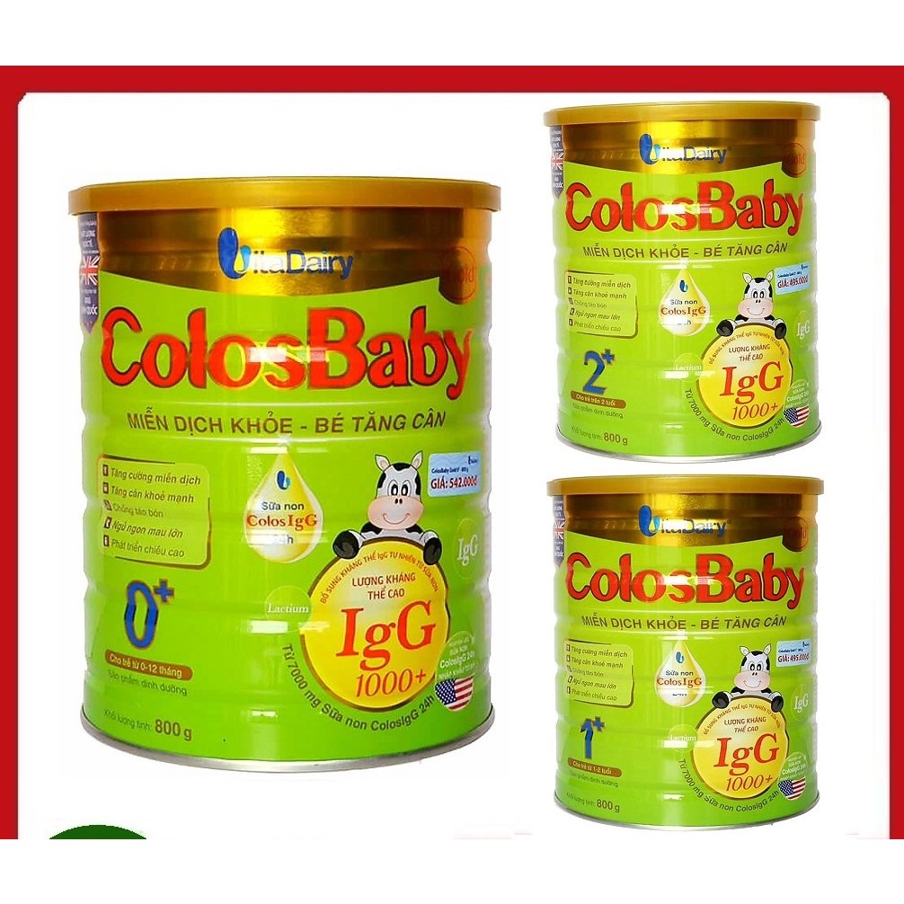 Sữa Non vitadairy Colosbaby Gold 1+ 1000 IgG
