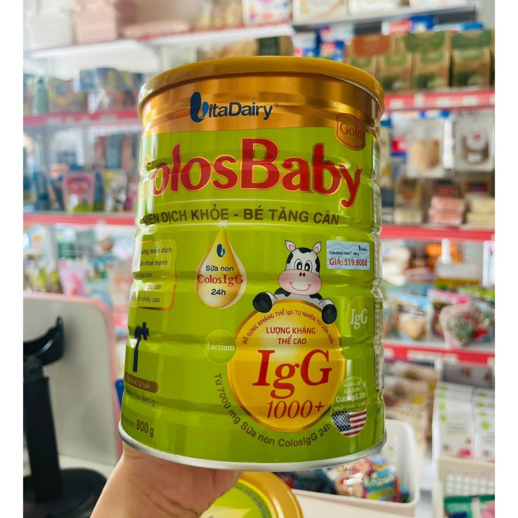 Sữa Non vitadairy Colosbaby Gold 1+ 1000 IgG