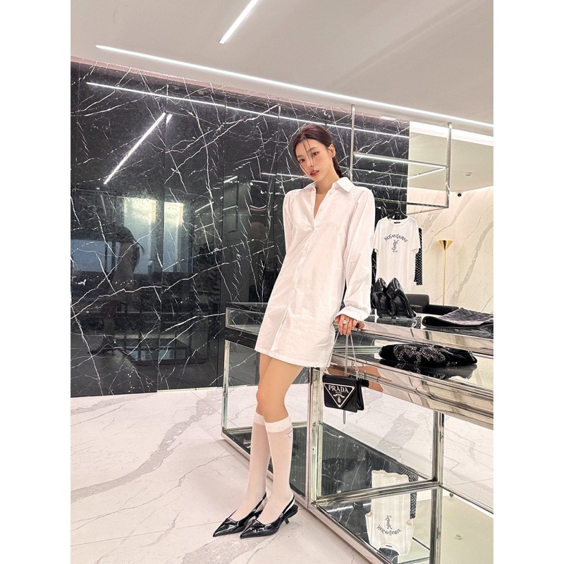 Áo váy sơ mi Prada 2023