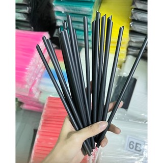 Ống hút phi 5-6-8-12 đen một đầu nhọn hoặc hai đầu bằng