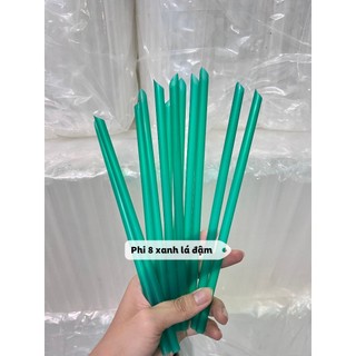 [2 bịch] Ống hút phi 6-8-12 xanh lá đậm