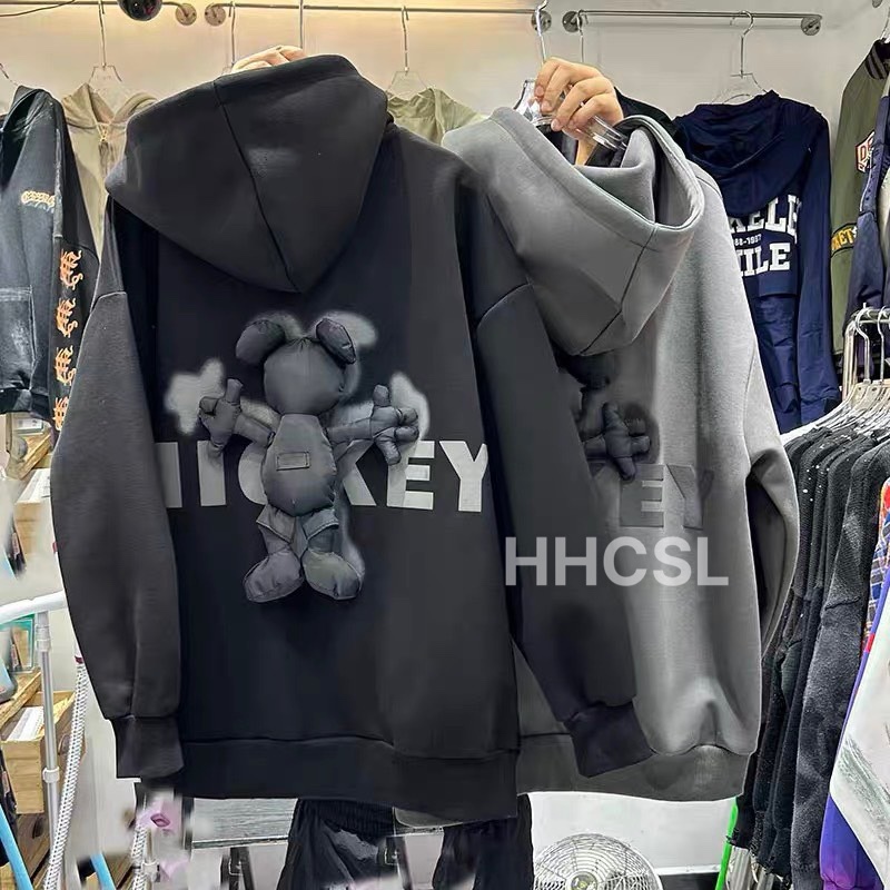 Áo hoodie, áo hoodie mickey nỉ bông 2 lớp dày dặn ấm áp cho nam nữ