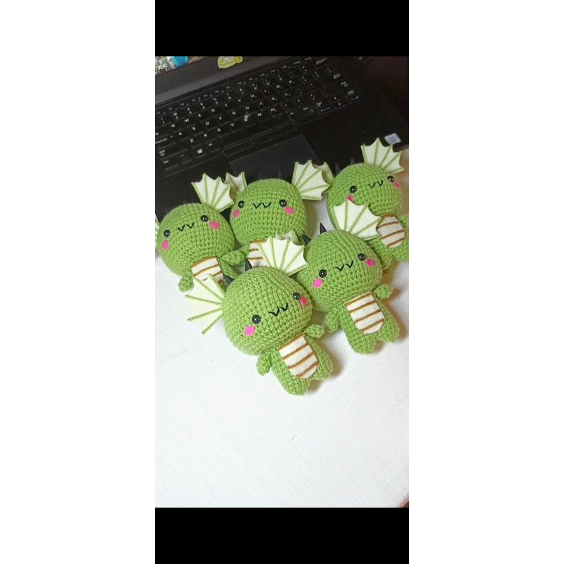 Thú len rồng con baby làm bằng len handmade