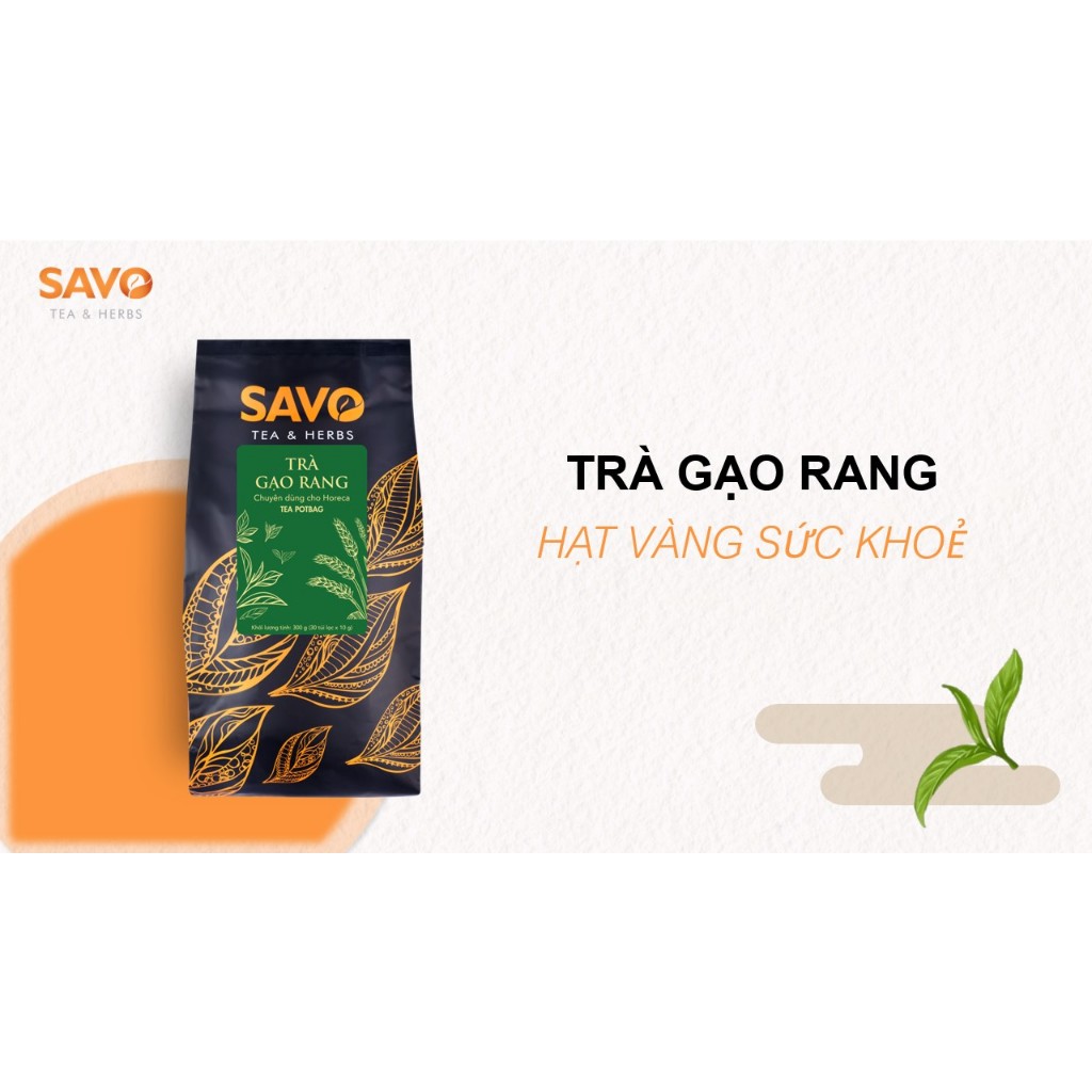 Trà Gạo Rang Loại Túi Lọc 10g SAVO