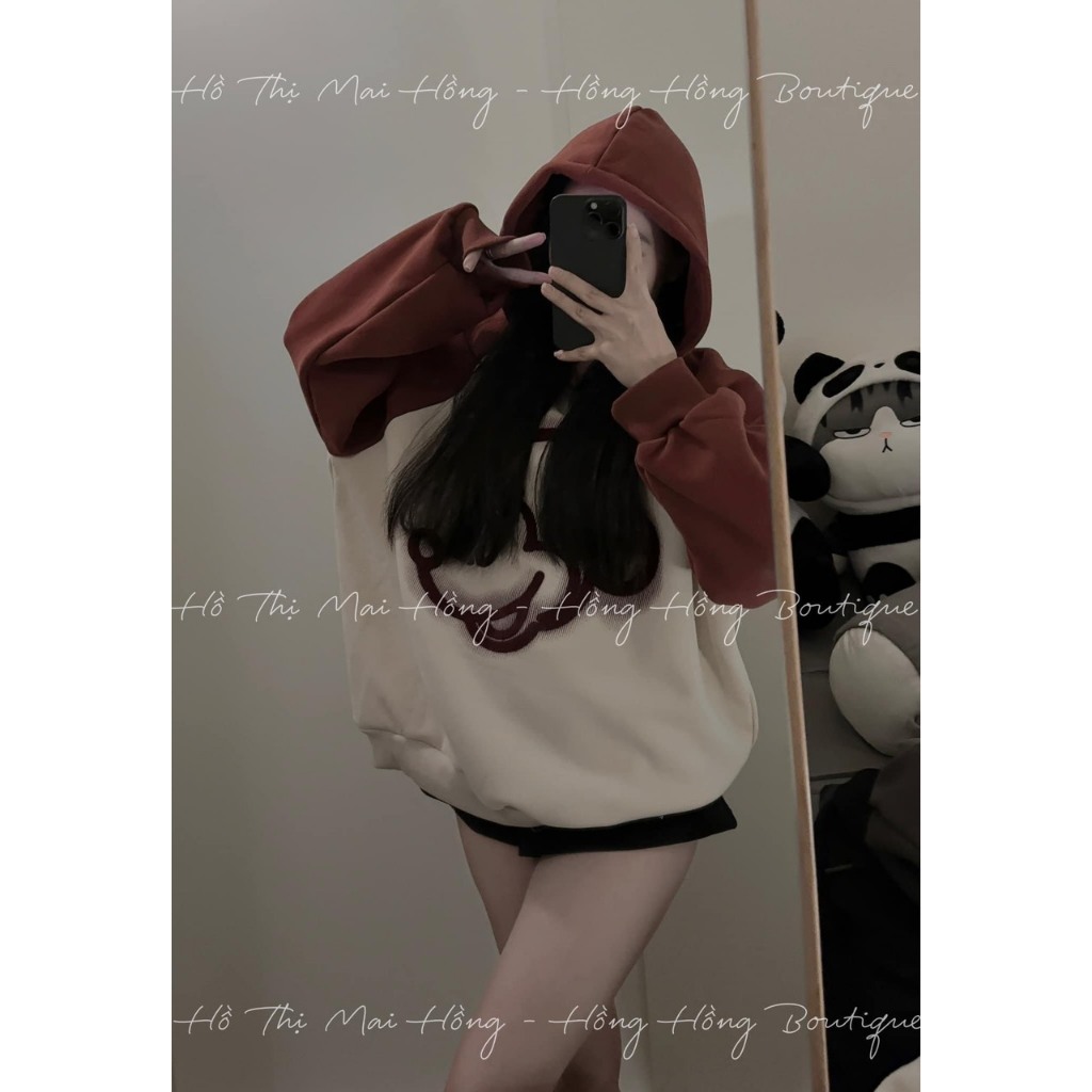 Áo hooodie Mickey  in hình form rộng unisex nam nữ phong cách cá tính, năng động, áo nỉ có mũ siêu hot mùa đông 2024