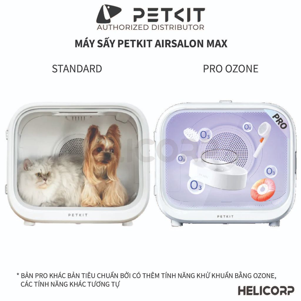 Máy Sấy Lông Cho Chó Mèo Petkit Air Salon Max Pro 2024, Sấy Nhanh Khô, Lông Mượt, Khử Khuẩn Ozone