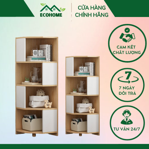Kệ Gỗ Góc Tường Ngũ Giác 4 Tầng Tiện Lợi Kệ Đa Năng Để Đồ Dùng Gia Đình Trang Trí Decor Phòng Khách Phòng Ngủ