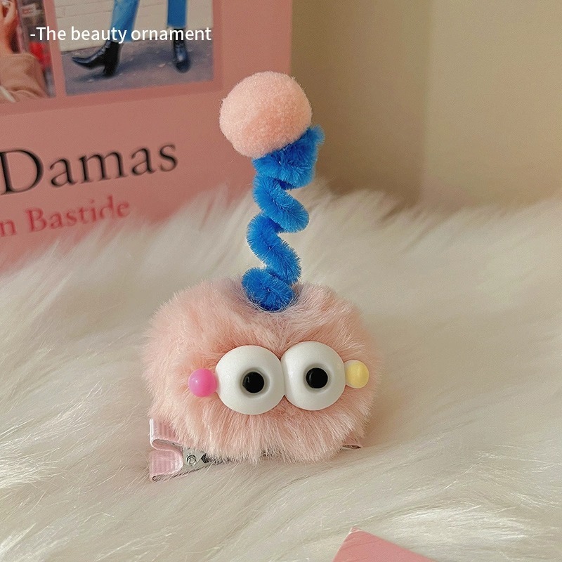 Kẹp Tóc Hình Quái Vật Nhỏ Nhiều Màu Sắc Cho Bé 🌟FREESHIP🌟 Ghim tóc hình thú vật nhồi bông đáng yêu