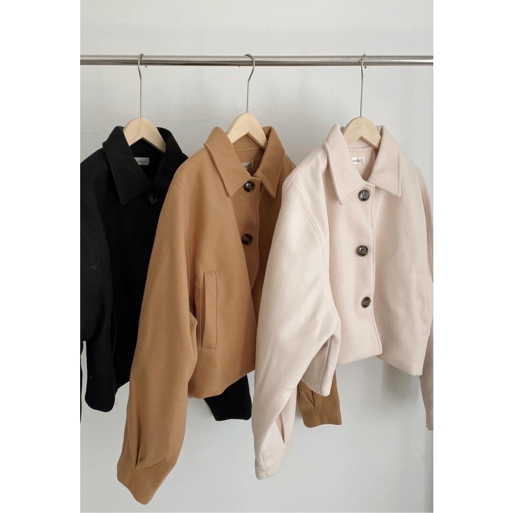 ÁO KHOÁC DẠ DÁNG LỬNG 2 LỚP TAY BỒNG SIÊU DÀY CROPTOP Siêu CÁ Tính HÀNG LOẠI 1