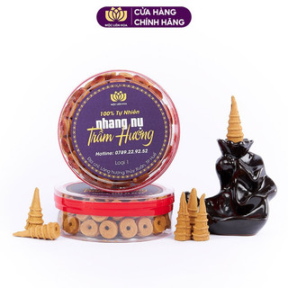Thác khói nụ trầm hương Mộc Liên Hoa - Thác khói ngược nhang nụ trầm phong thuỷ