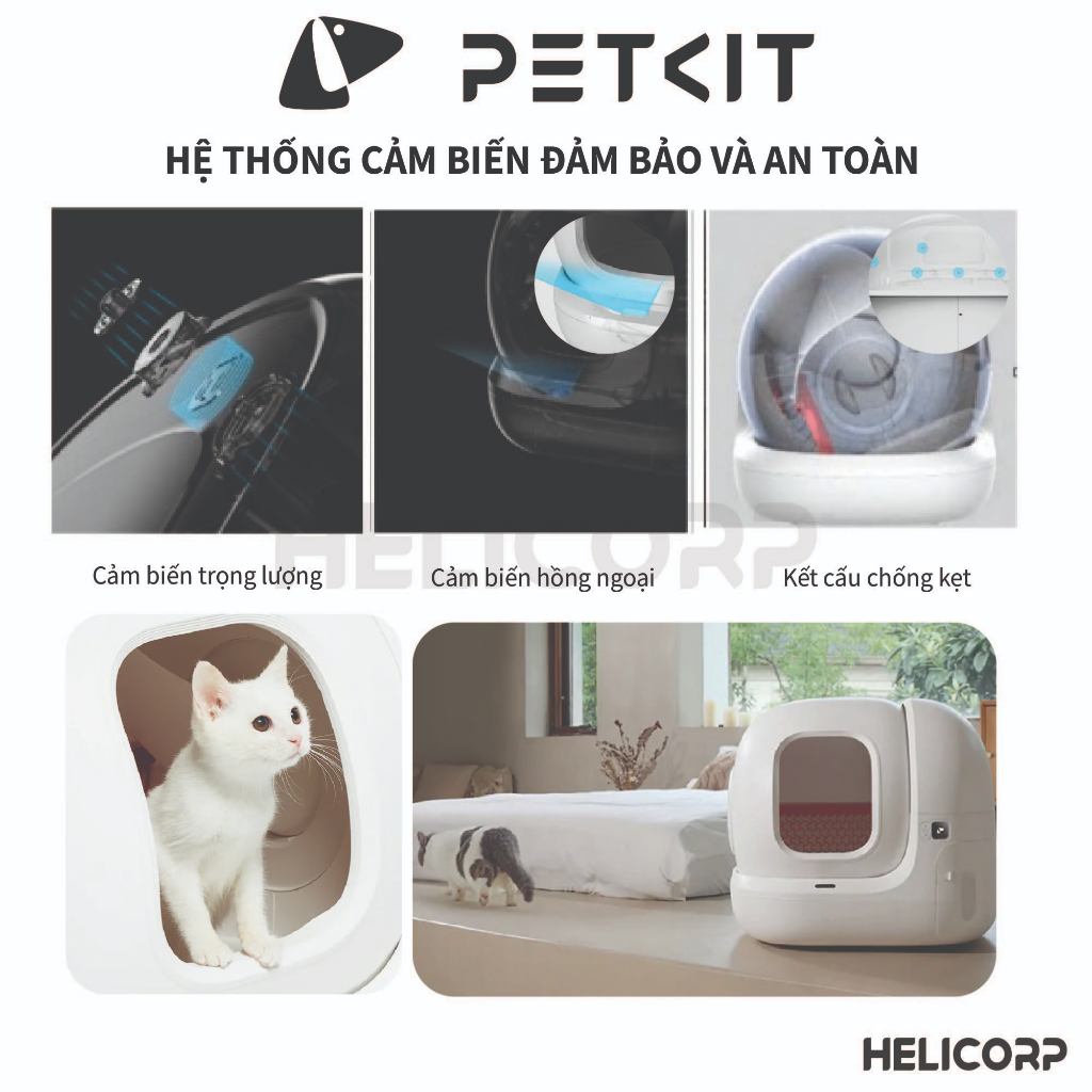 Máy Dọn Phân Mèo Tự Động Petkit Pura Max Phiên Bản 2024 Bảo Hành 12 Tháng Chính Hãng - HeLiCorp