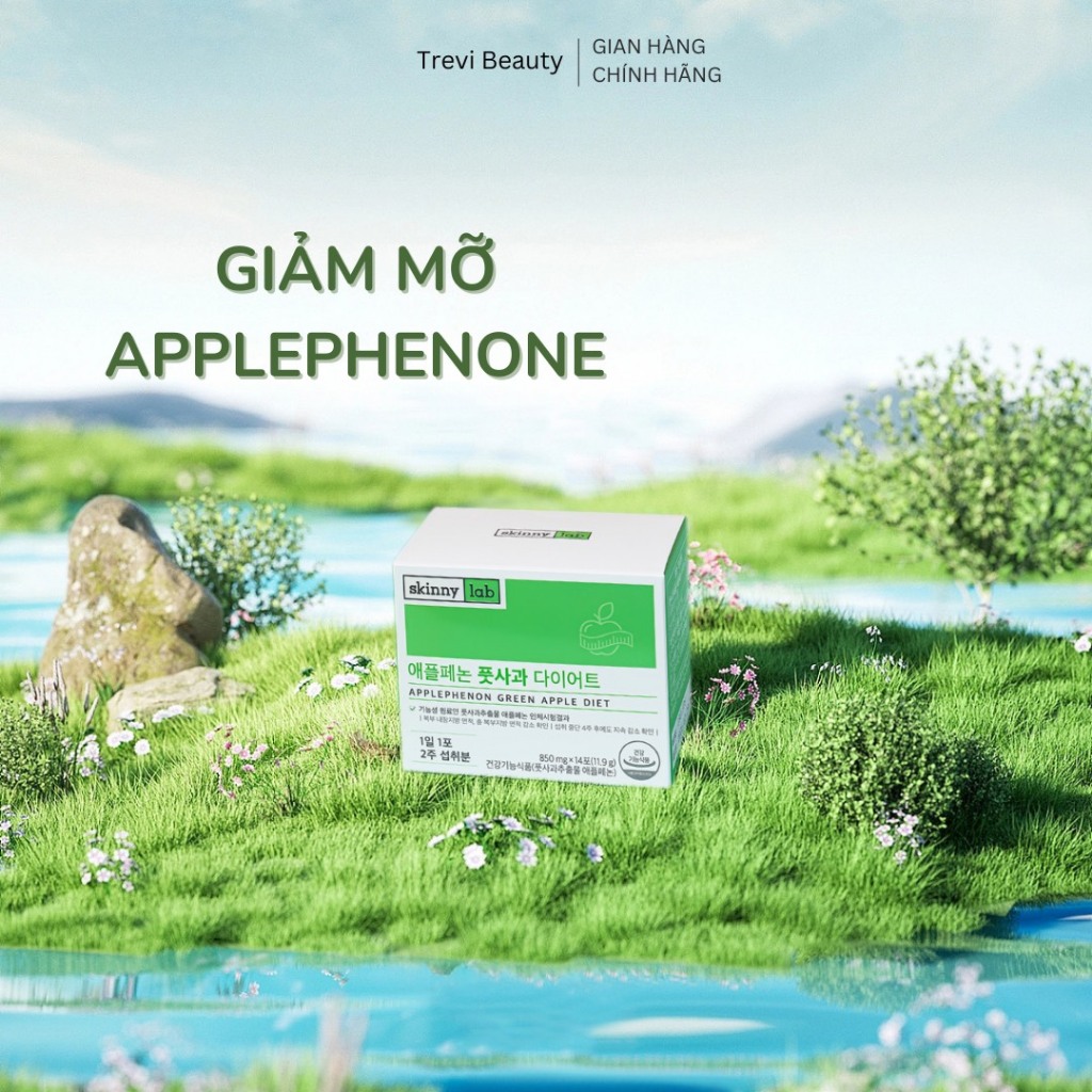 Viên uống giảm cân giảm mỡ táo xanh Hàn Quốc 14 ngày