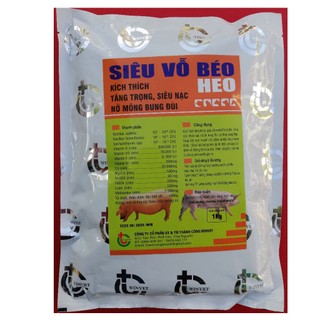 5 gói 5kg Siêu Vỗ Béo Heo, Lợn ( 1kg/1 túi)