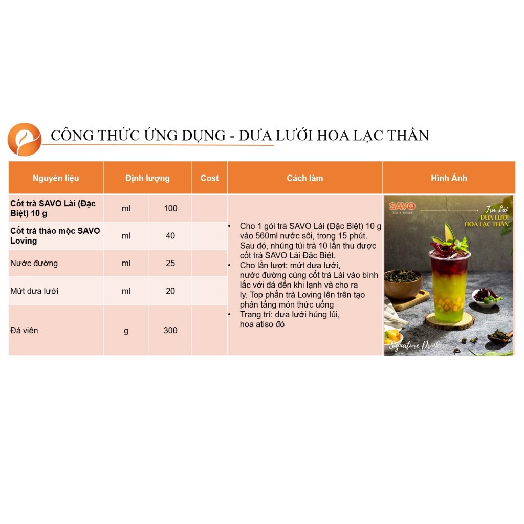 Trà Lài Túi Lọc Lớn 10g SAVO