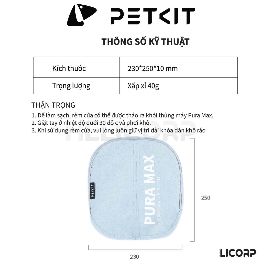 Rèm Che Dùng Cho Máy Dọn Phân Mèo Tự Động Petkit Pura Max - HeLiCorp