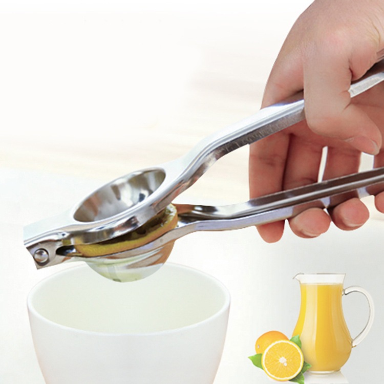 Dụng Cụ Vắt Chanh, Ép Chanh Loại Bỏ Hạt Chất Liệu Inox - Kẹp Ép Chanh Tách Hạt