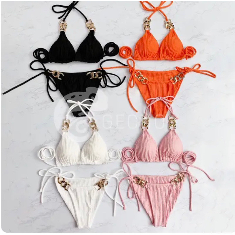 Bikini Đồ Bơi 2 Mảnh Xốp Xích Sang Chảnh (2M42) | BigBuy360 - bigbuy360.vn