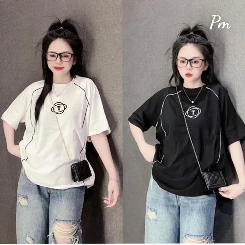 Áo thun viền mí cá tính các loại chữ phong cách mới
