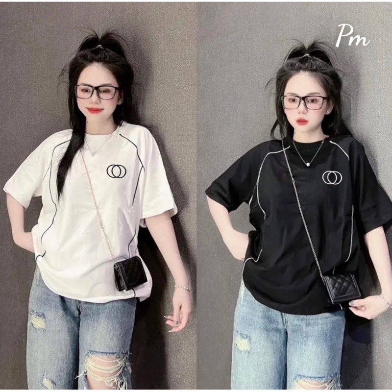 Áo thun viền mí cá tính các loại chữ phong cách mới