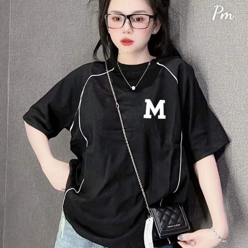 Áo thun viền mí cá tính các loại chữ phong cách mới