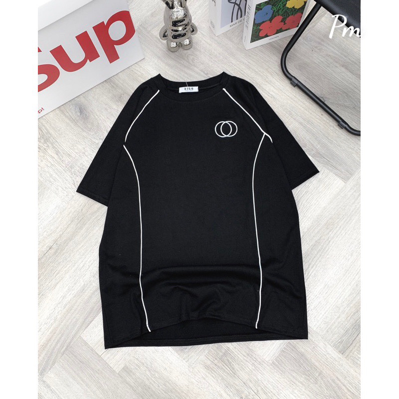 Áo thun viền mí cá tính các loại chữ phong cách mới