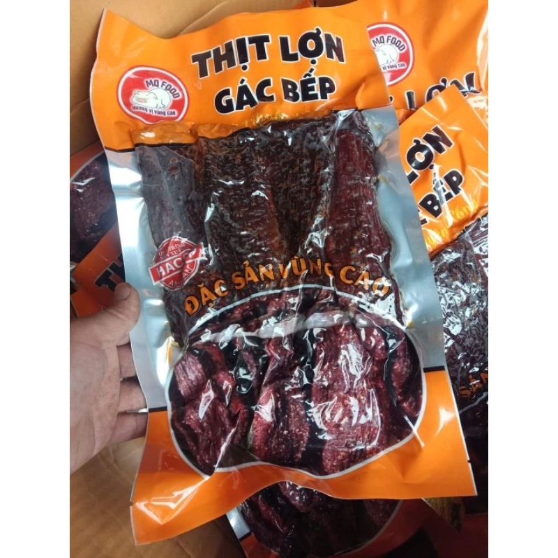 Thịt lợn gác bếp 500g. MQ FOOD kèm chẩm chéo thơm ngon