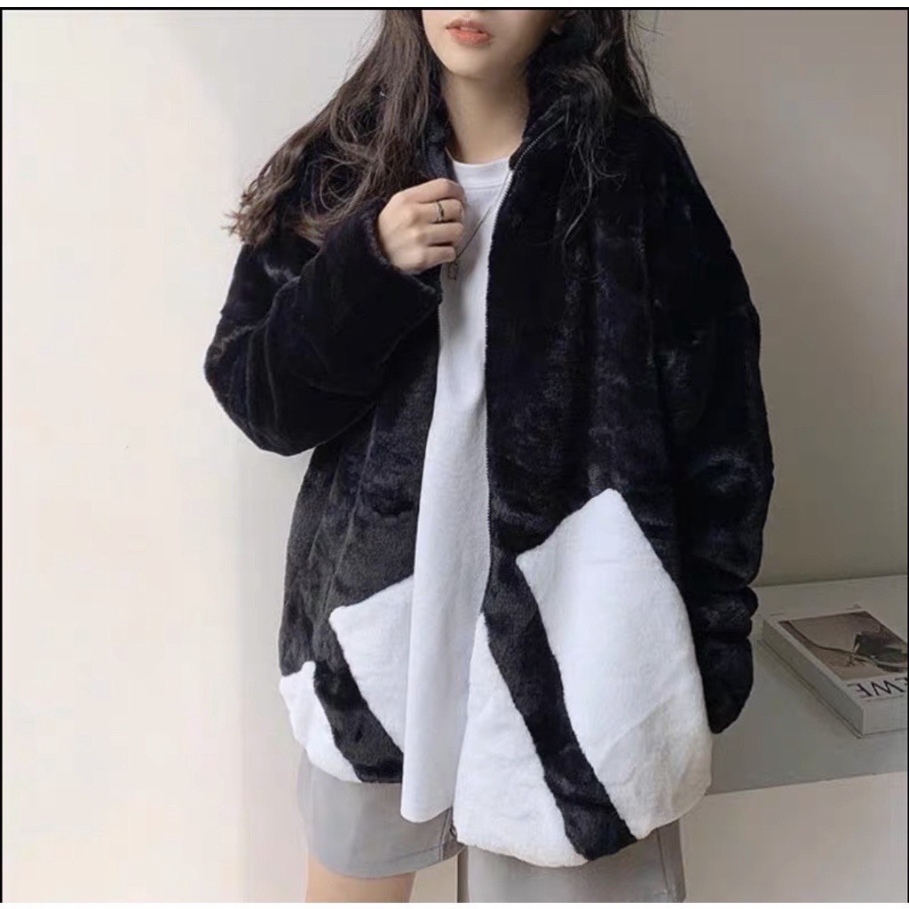 Áo khoác lông Adidas chính hãng 3 lớp dày dặn chất lông mềm hàng quảng châu cao cấp form unisex nam nữ