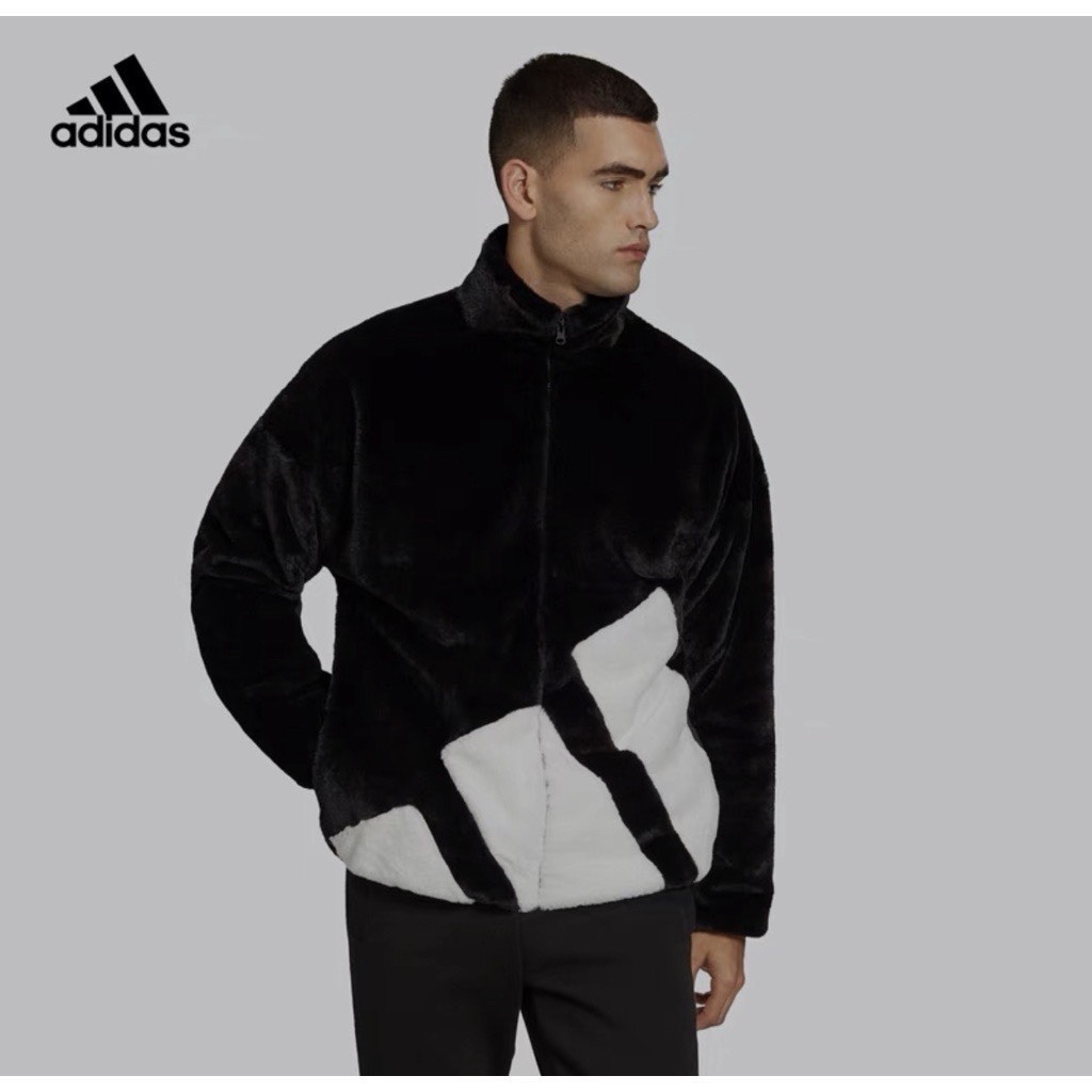 Áo khoác lông Adidas chính hãng 3 lớp dày dặn chất lông mềm hàng quảng châu cao cấp form unisex nam nữ