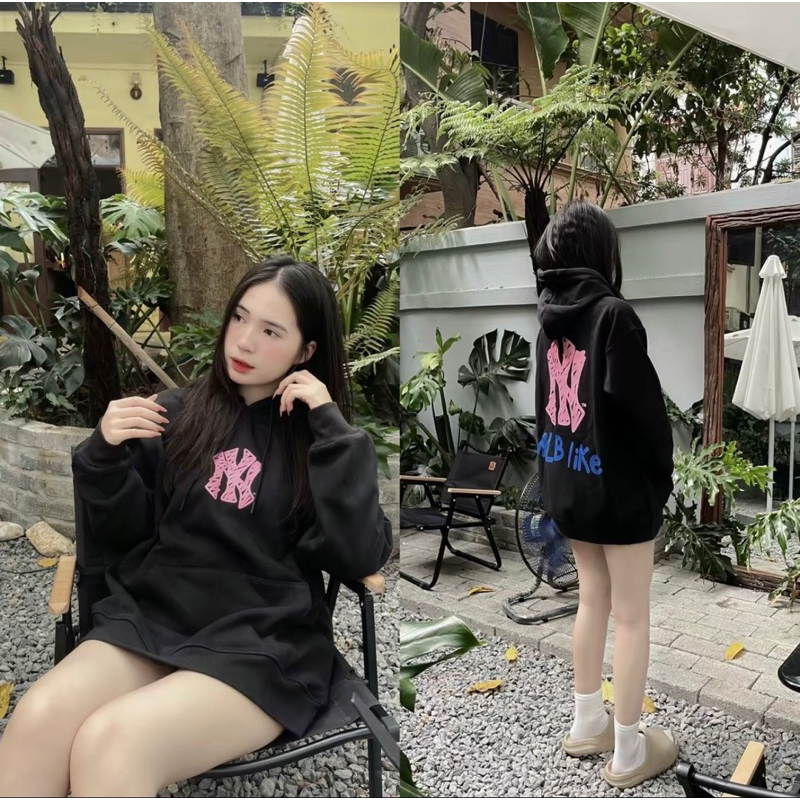 Hoodie MLB Nỉ Bông Dày Dặn Đủ Tag